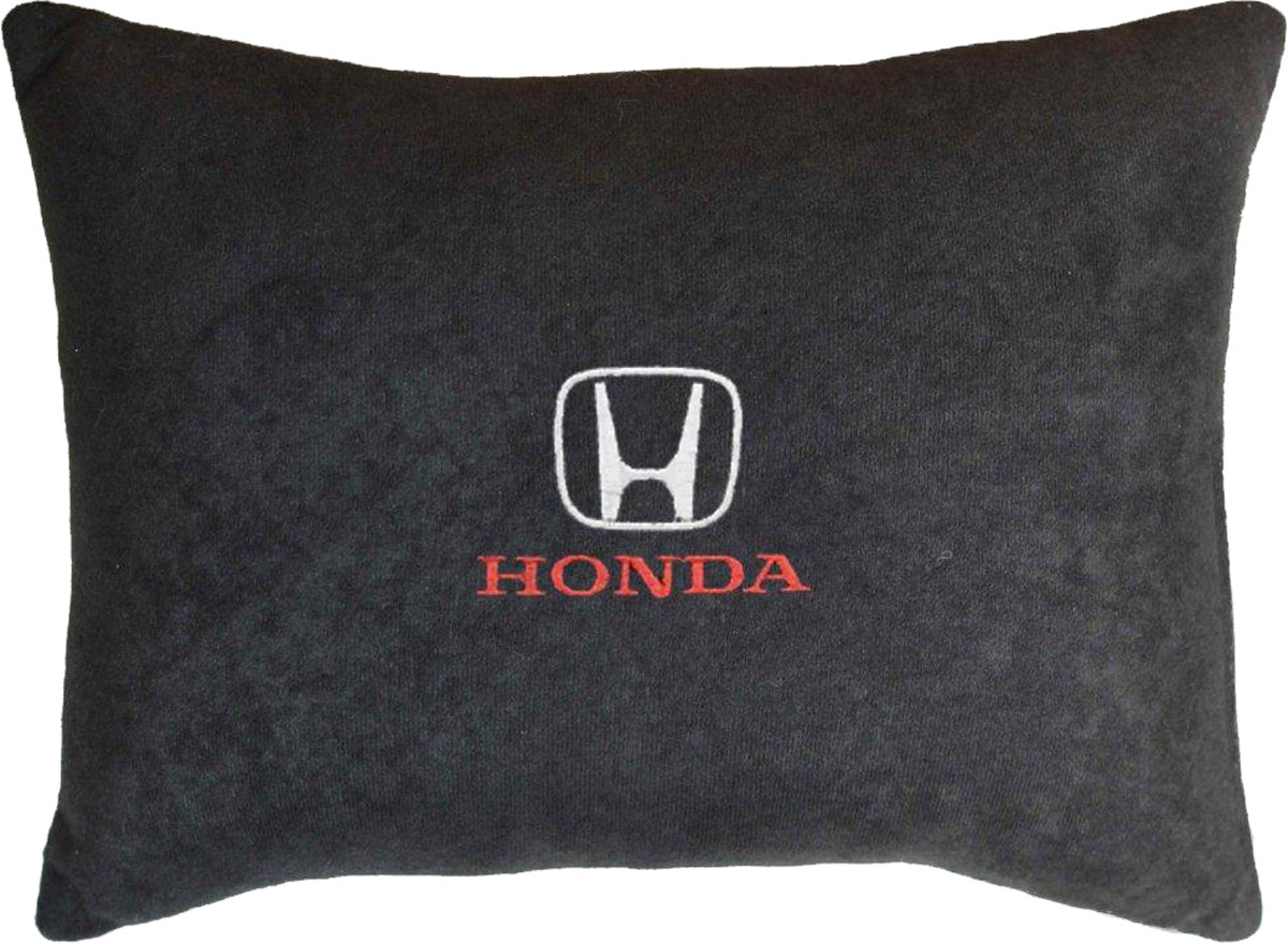фото Подушка декоративная в салон автомобиля Autopremium "Honda", цвет: черный