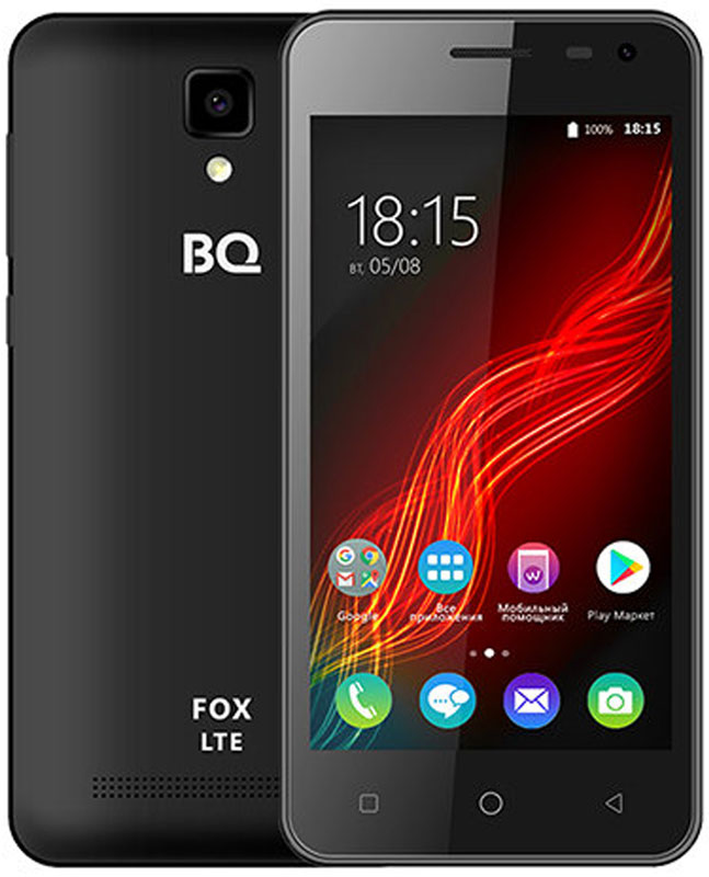 фото Смартфон BQ Mobile 4500L Fox LTE 1 / 8 GB, черный