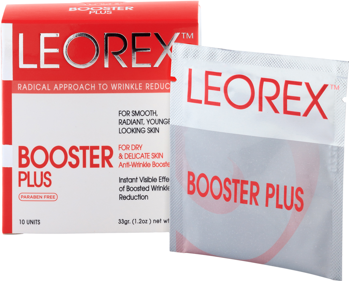 фото Leorex Booster Plus Гипоаллергенная нано-маска для экспресс-разглаживания морщин 50+, 3,3 мл х 10 шт