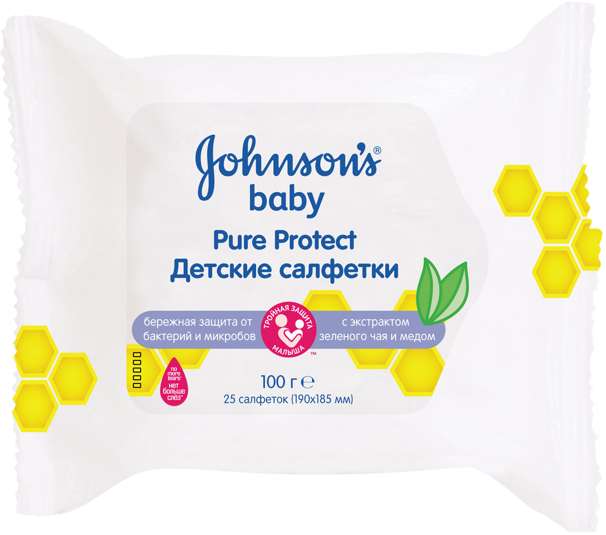 фото Johnson's baby Pure Protect Влажные салфетки 25 шт