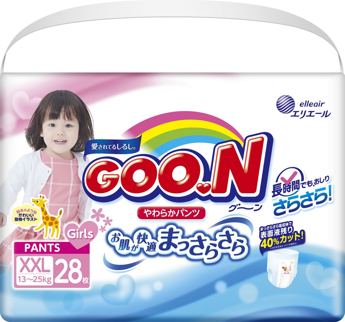 GOON Подгузники-трусики для девочек 13-25 кг, 28 шт — купить в интернет ...