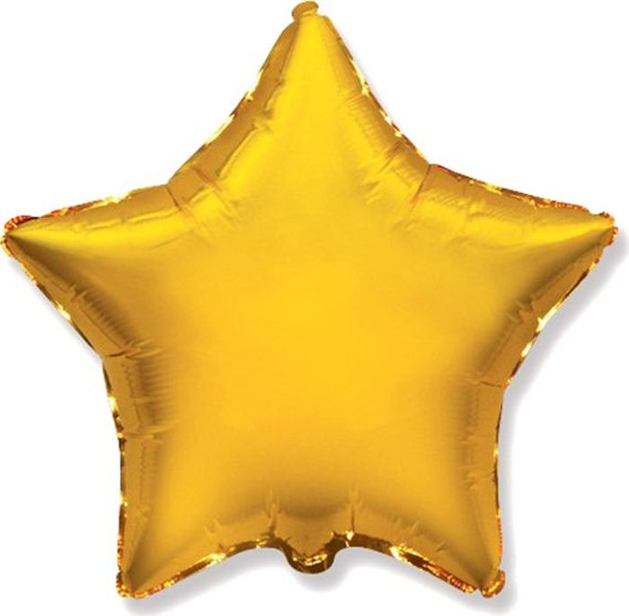 фото Флексметал Шарик воздушный Звезда цвет золотой