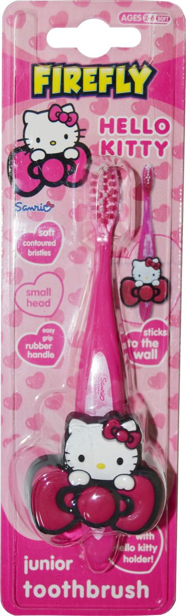 фото Hello Kitty Зубная щетка Джуниор с держателем-присоской