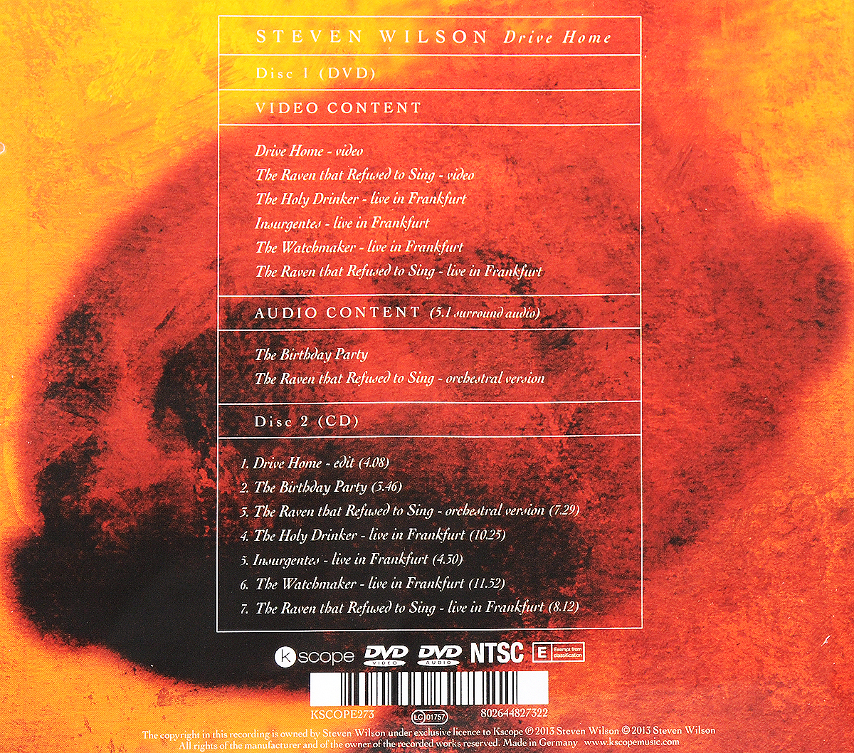 steven wilson drive home
