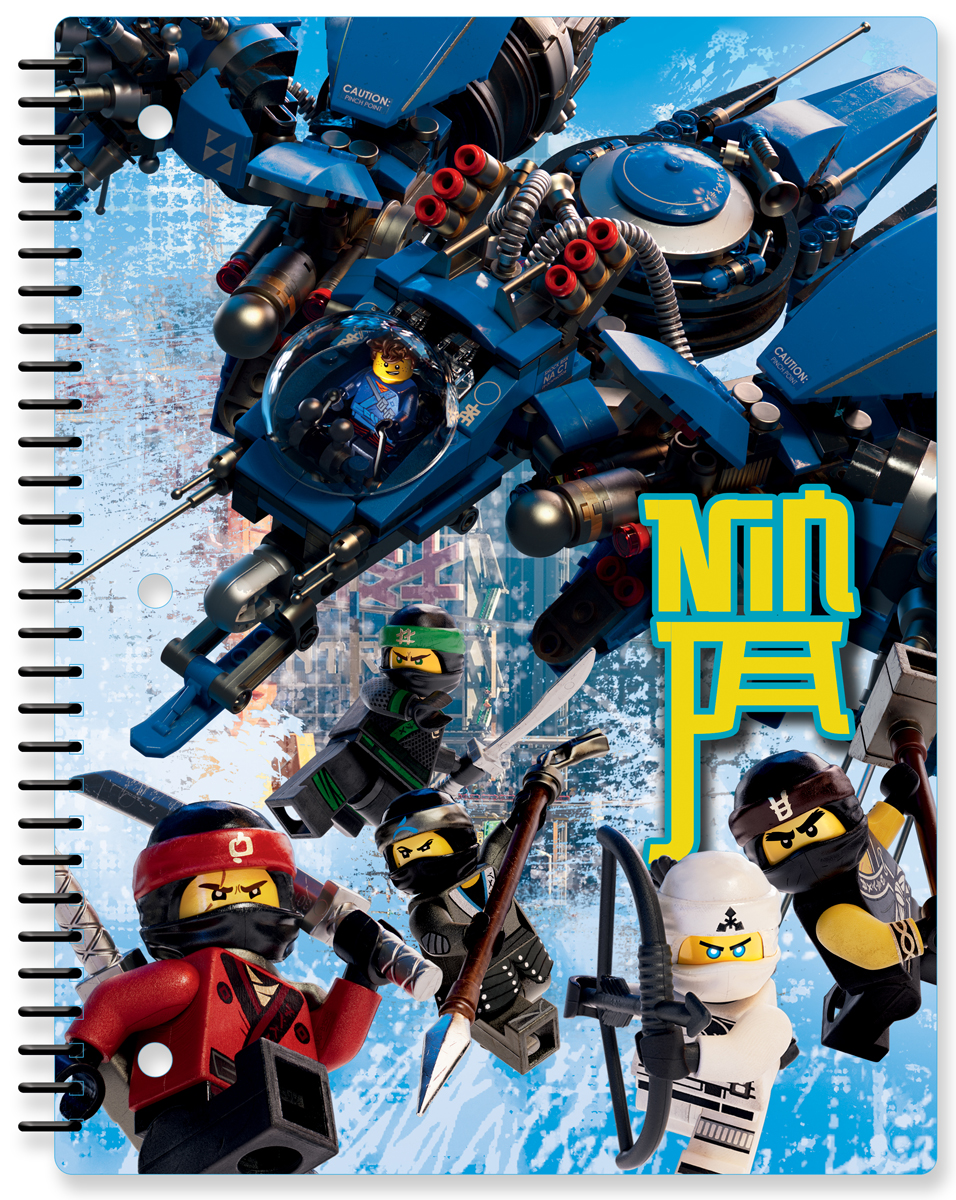 фото LEGO NINJAGO Тетрадь на спирали 70 листов в линейку 51872 Iq hong kong limited