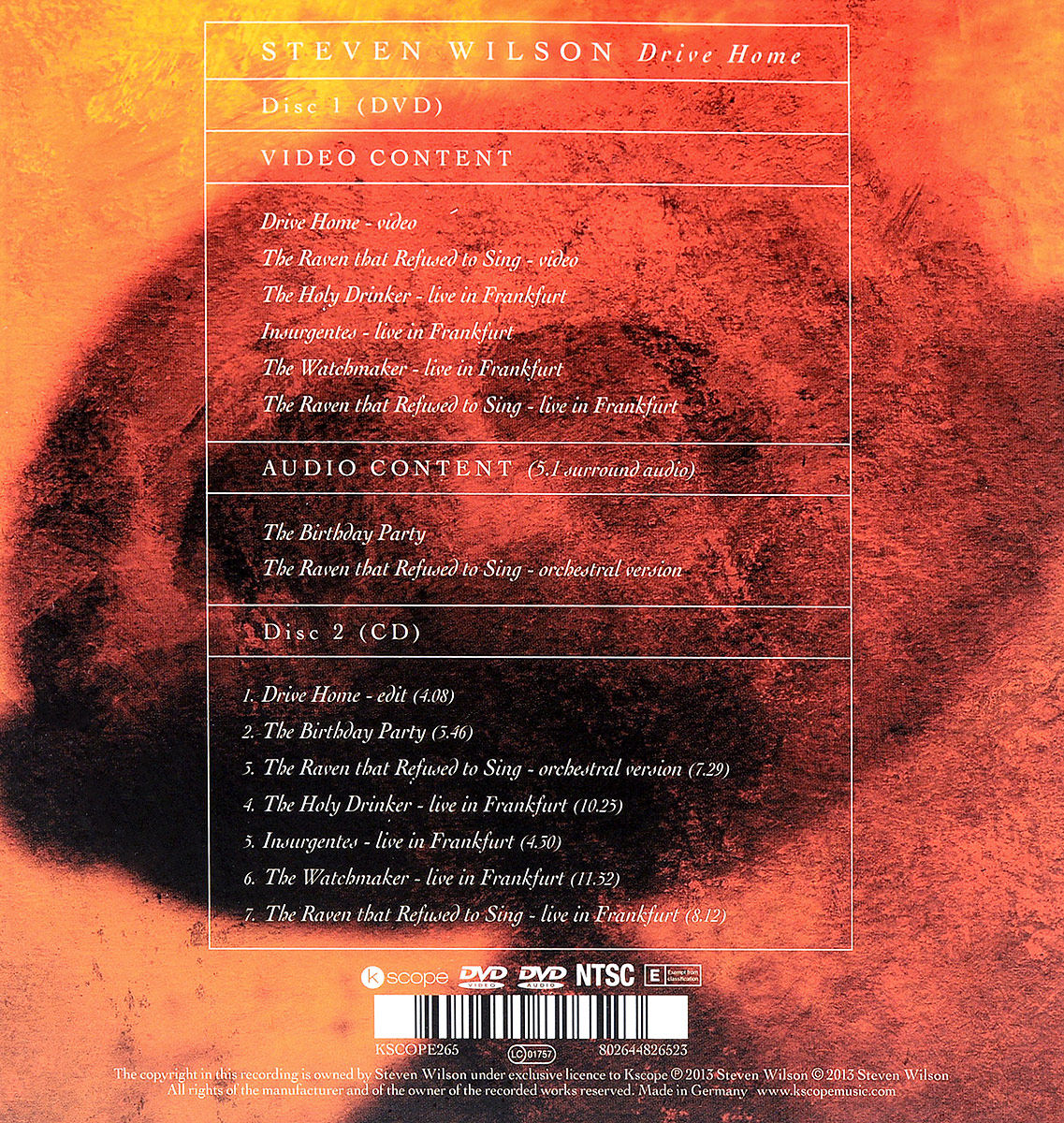 steven wilson drive home