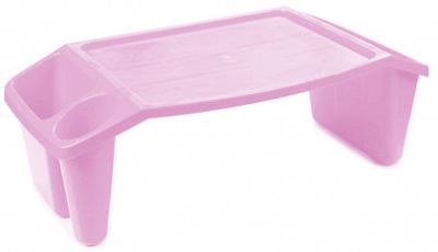 фото Подставка-столик "Berossi", универсальная, цвет: нежно-розовый, 58,5 х 30,7 х 20,7 см