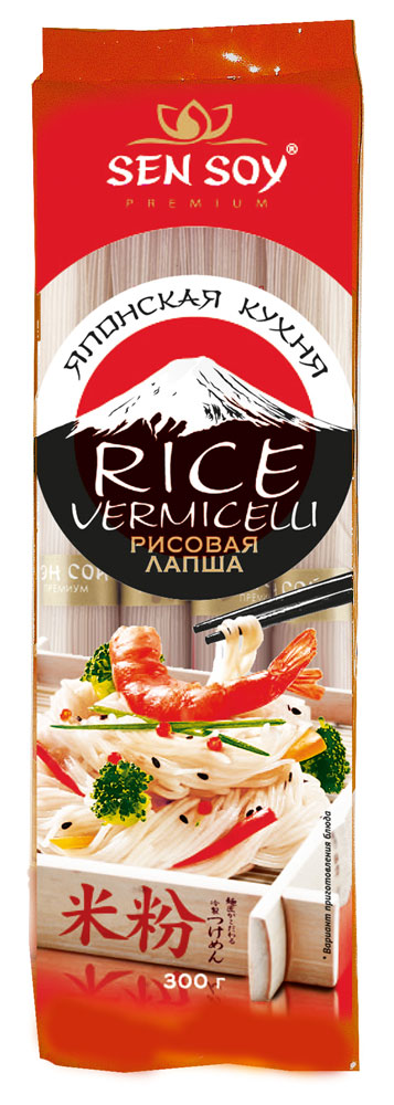 ЛапшарисоваяSenSoyPremiumRiceVermicelli,300г