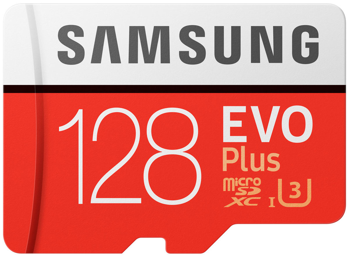 фото Samsung microSDXC Class 10 EVO Plus V2 128GB карта памяти с адаптером