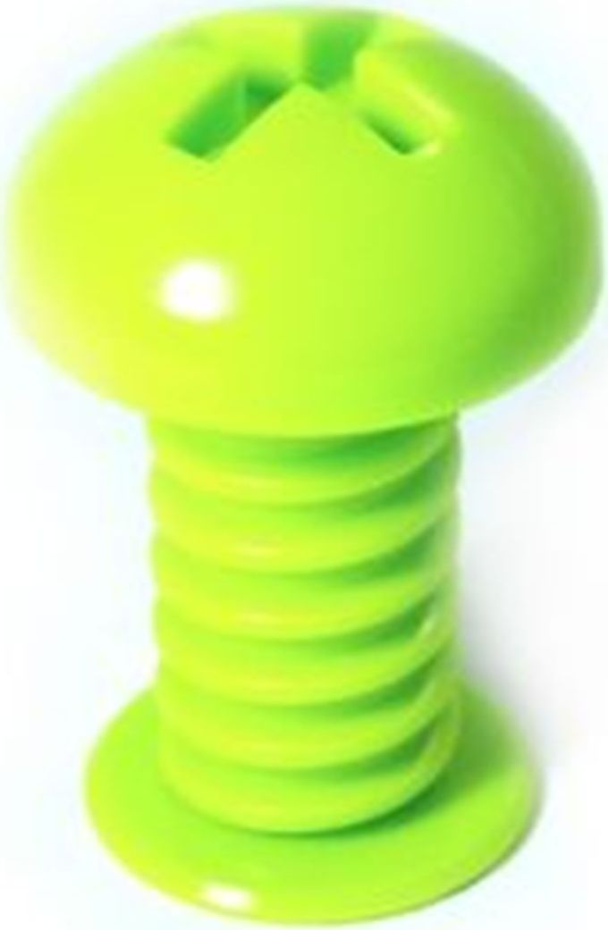 фото Вешалка настенная Карамба "Винт выпуклый", цвет: зеленый, 9 x 7 x 7 см