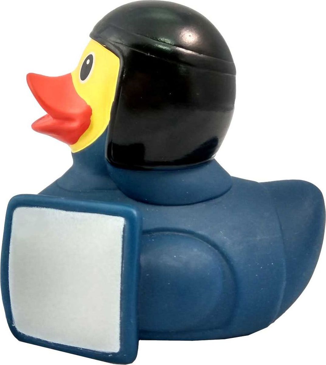 фото Игрушка для ванной FUNNY DUCKS " Уточка омоновец", цвет : синий, черный.