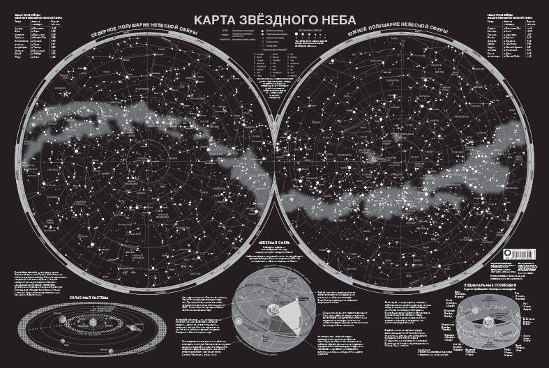 фото Карта звёздного неба (светящаяся)