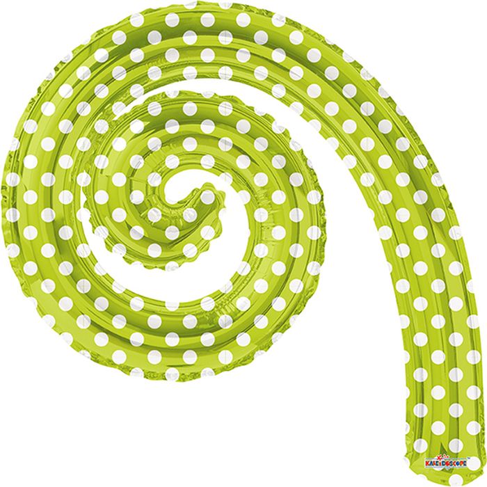 фото Конвер Шарик воздушный Спираль цвет зеленый в горошек