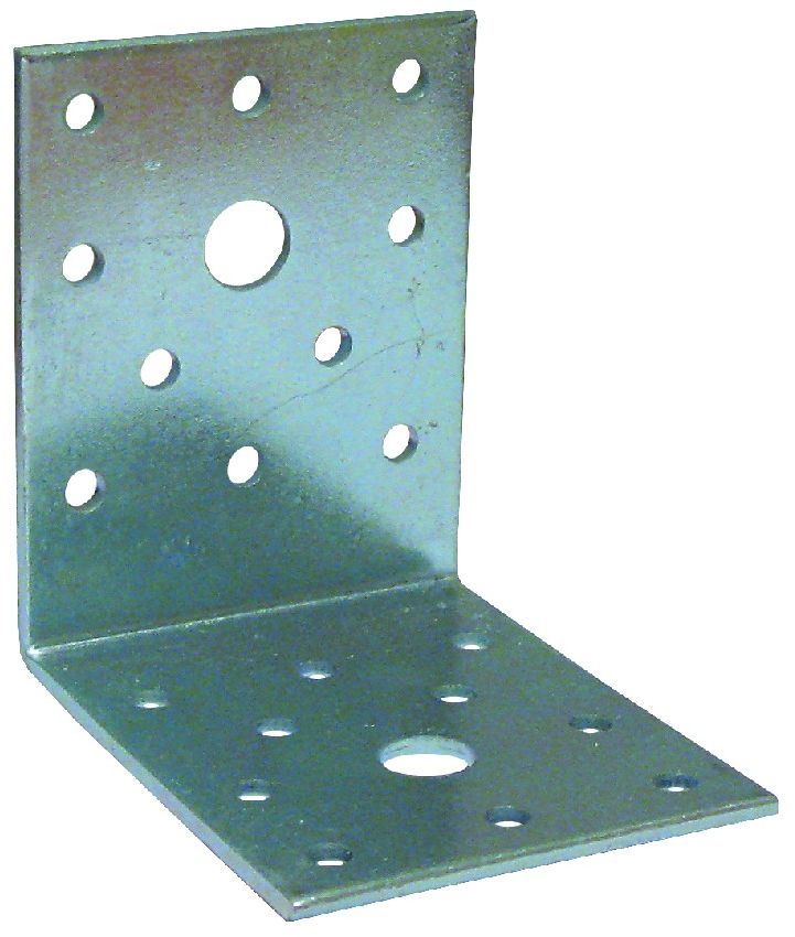 Пластина перфорированная "Стройбат", угловая, оцинкованная, 50х50х35х2 ...
