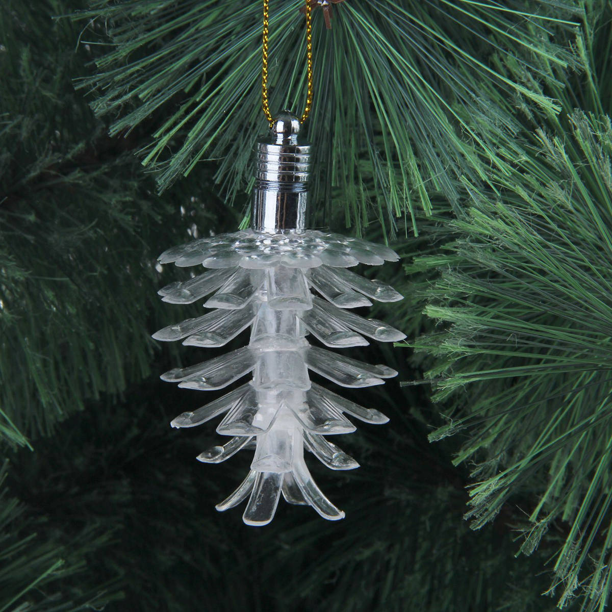 фото Подвесное украшение праздничное Luazon Lighting "Шишка. 3D", с подсветкой