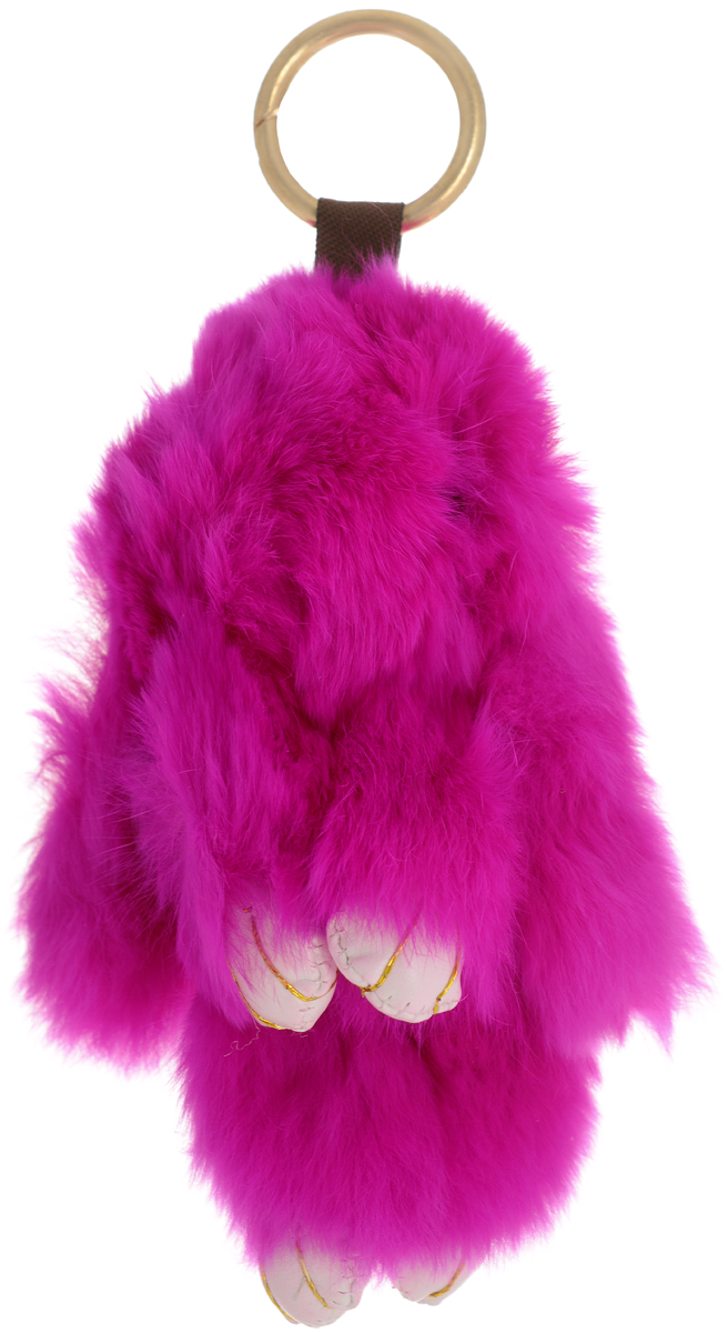 фото Vebtoy Брелок Пушистый кролик цвет розовый БР-309