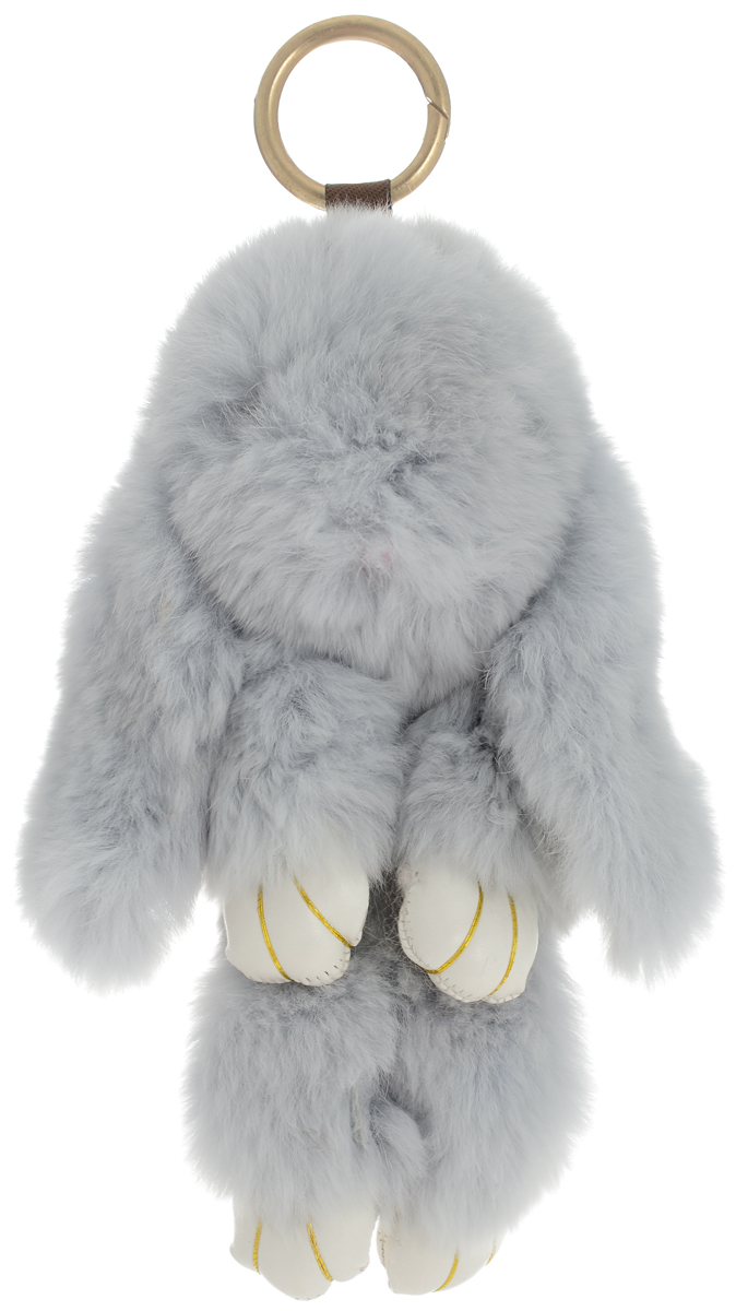 фото Vebtoy Брелок Пушистый кролик цвет серый БР-106