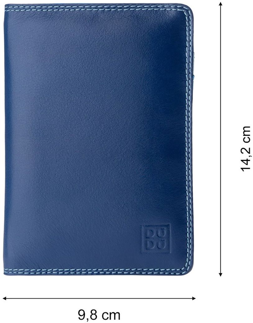 фото Обложка для паспорта DuDu Bags "Paul", цвет: голубой. 534-1508-blue