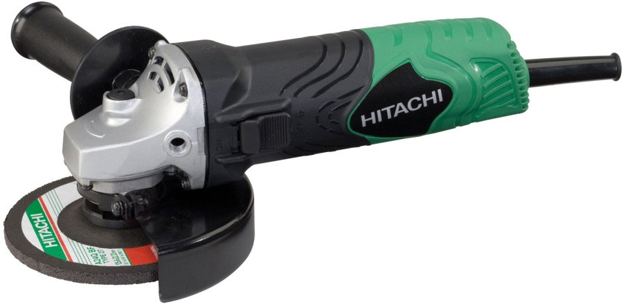 фото Шлифмашина угловая Hitachi "G13SN" с алмазным диском Carat