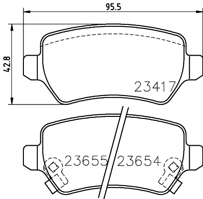 фото Тормозные колодки дисковые HELLA 8DB355018781