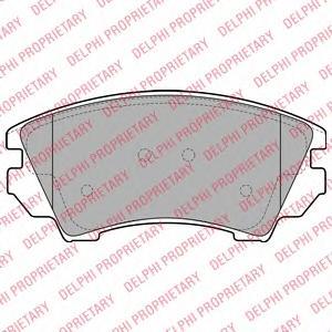 Тормозные колодки дисковые DELPHI LP2081