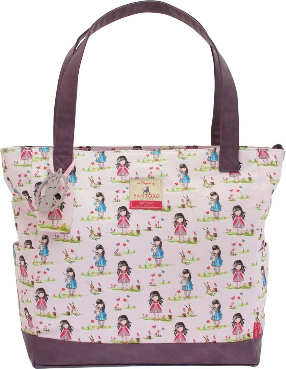 фото Сумка женская Santoro Pastel Print Ladybird, цвет: бежевый, фиолетовый. 0012576 Santoro london