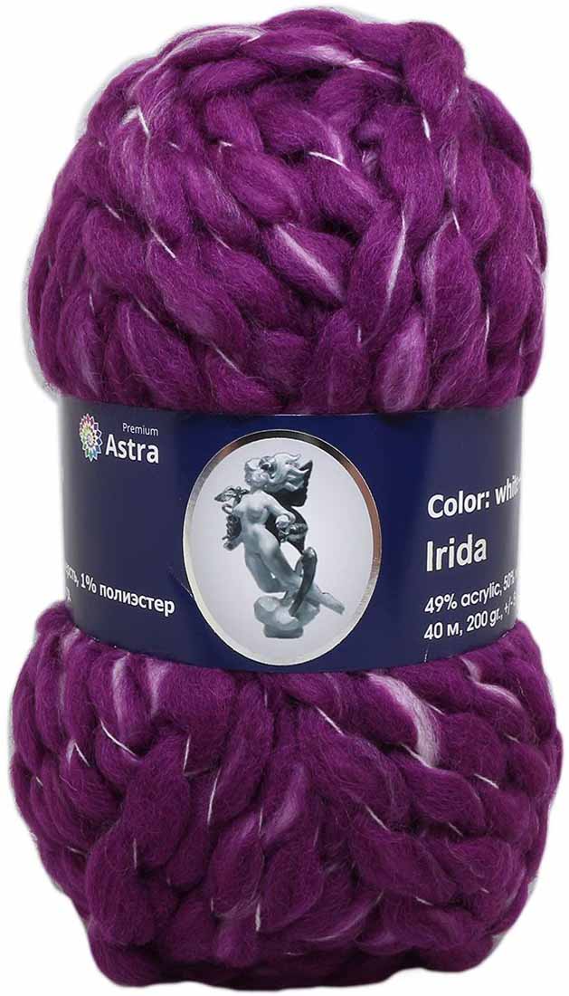 Пряжа для вязания Астра "Ирида", цвет: фуксия (09), 200 г, 40 м, 2 шт