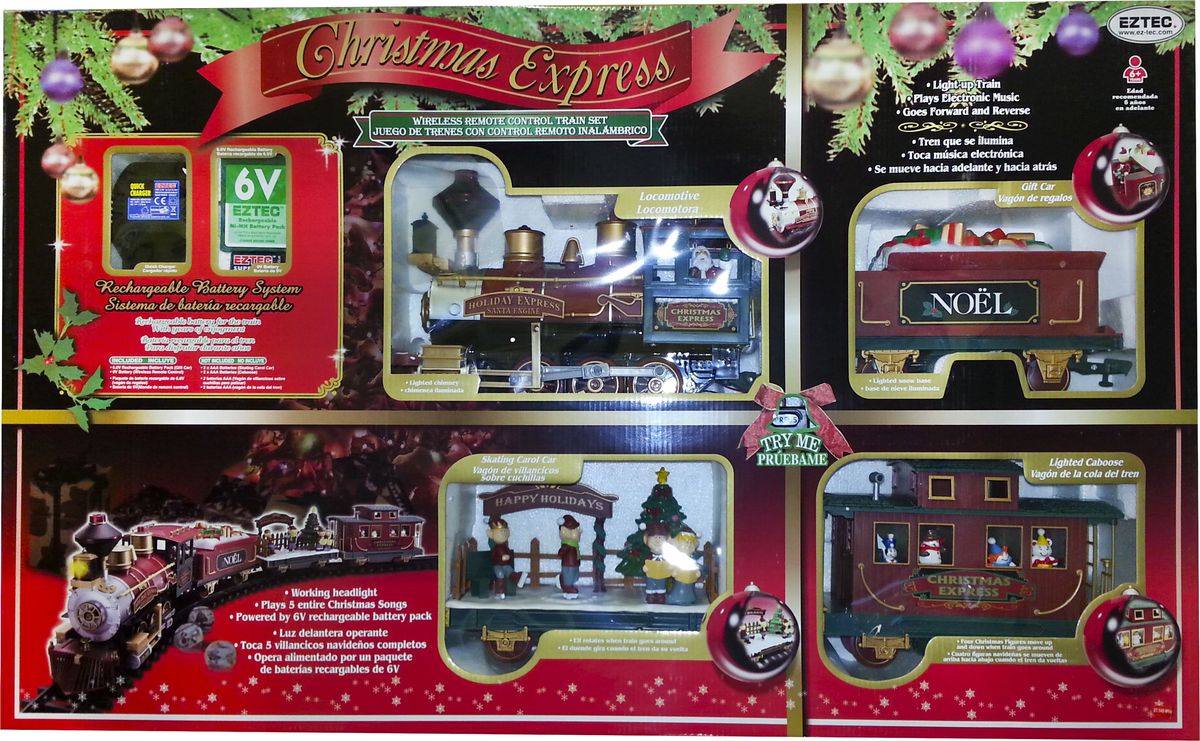 christmas santa train set