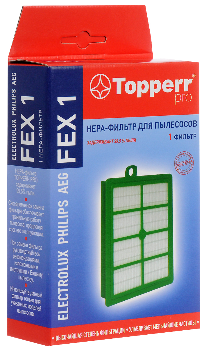 фото Topperr FEX 1 HEPA-фильтр для пылесосов Electrolux, Philips, AEG, Bork