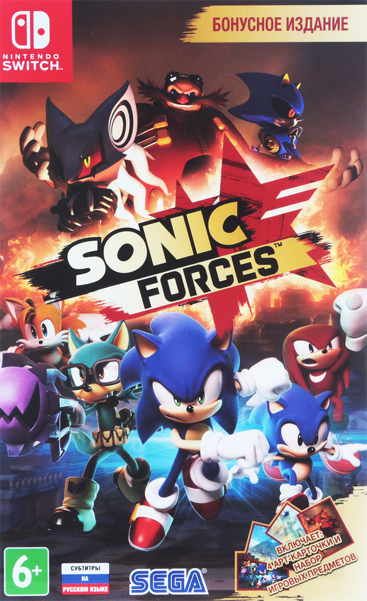 Игра Sonic Forces (Nintendo Switch, Английская версия) купить по низкой  цене с доставкой в интернет-магазине OZON (1010320635)