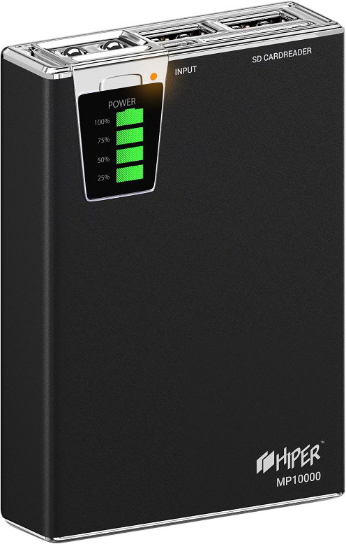 Внешний <b>аккумулятор Hiper Power Bank</b> MP10000, Black (10000 ...