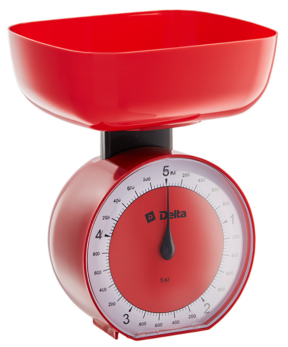 Кухонные весы Delta КСА-104, Red