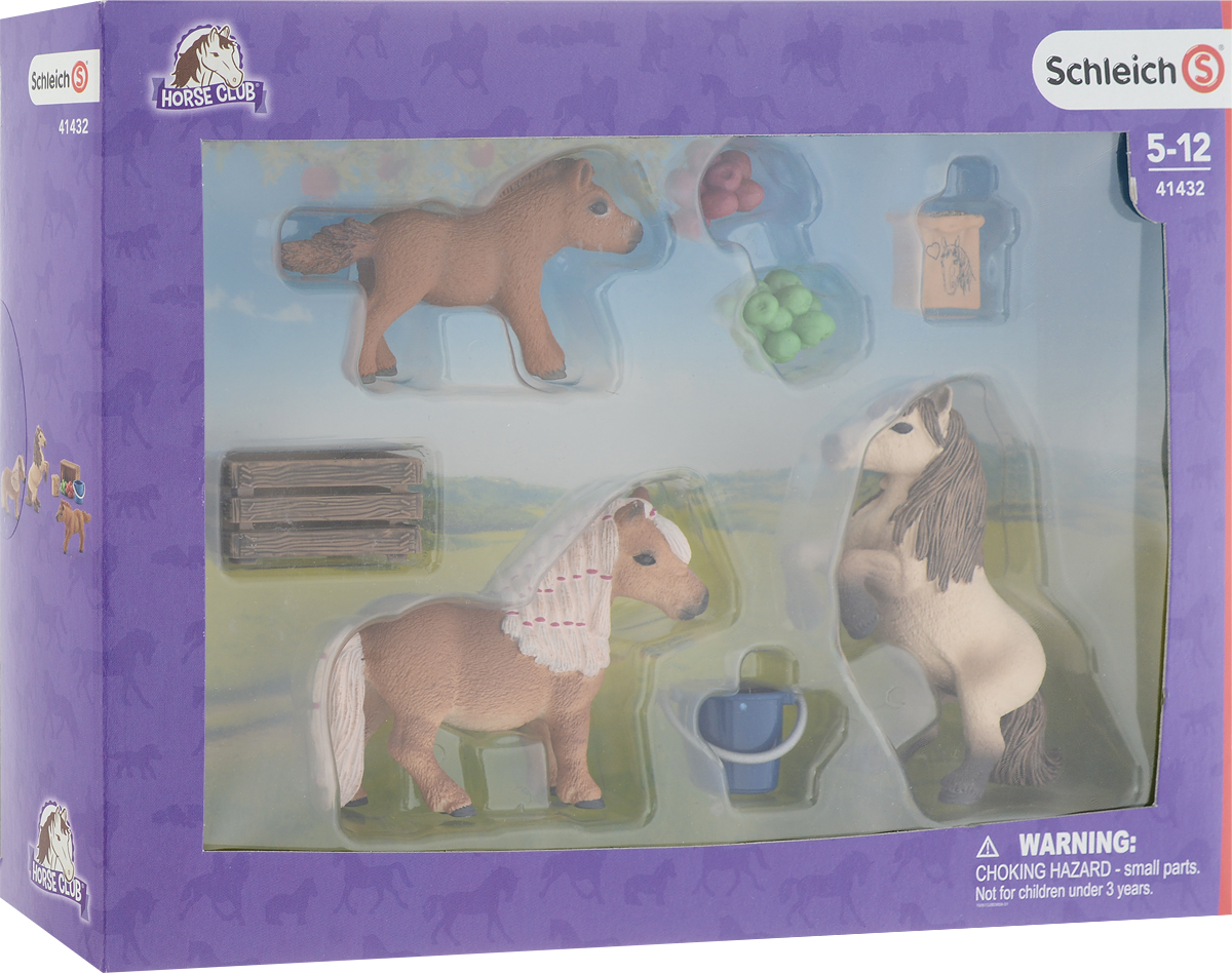 фото Schleich Набор фигурок Семья Шотландского пони 3 шт