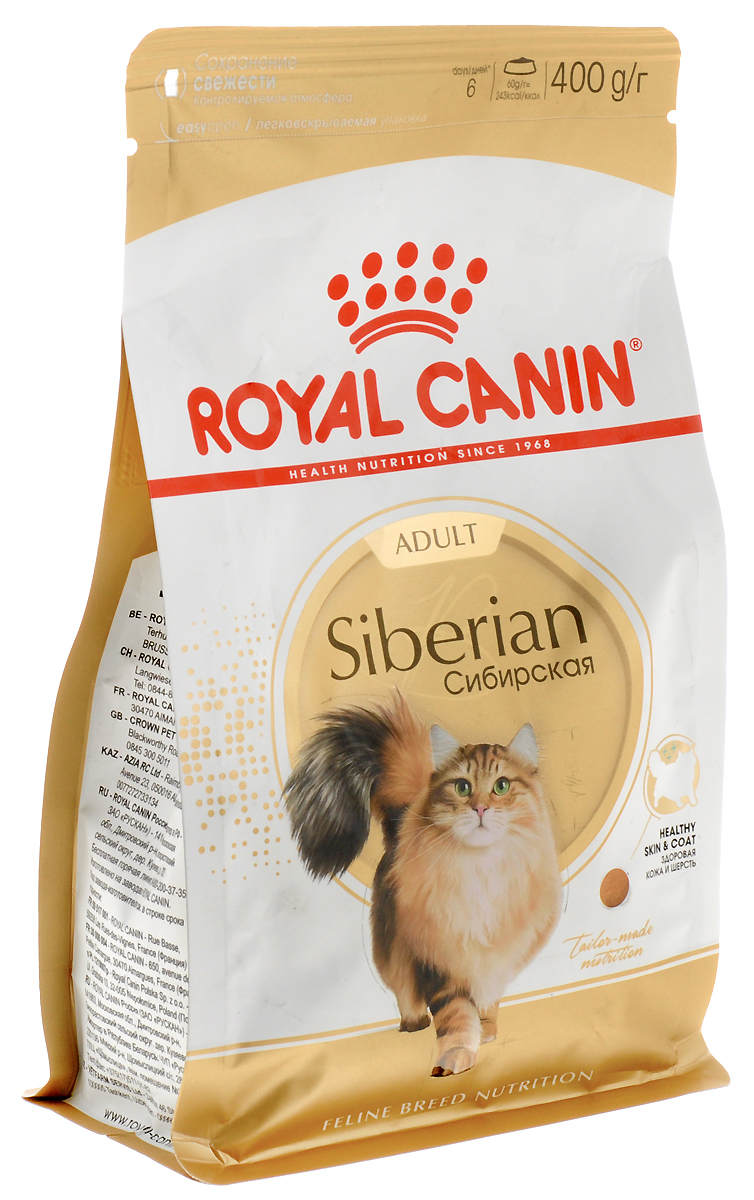 фото Корм сухой Royal Canin "Siberian Adult", для взрослых сибирских кошек старше 12 месяцев, 400 г