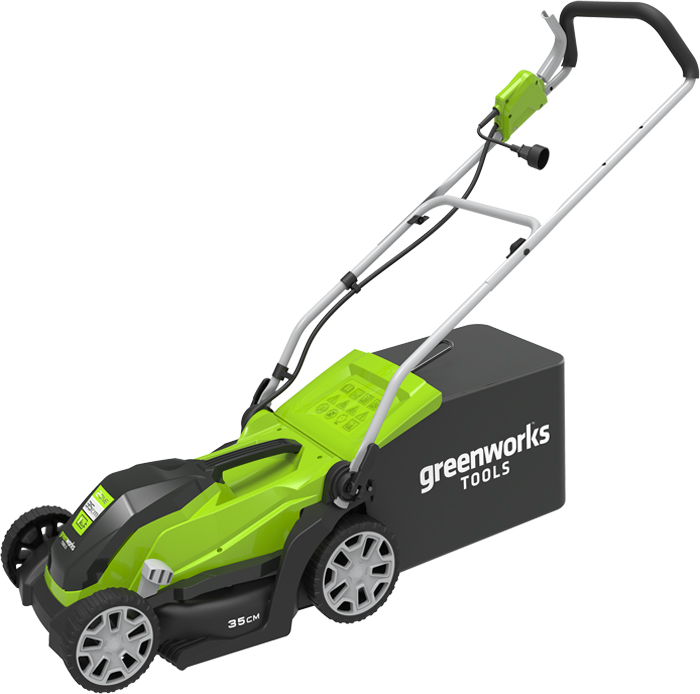 фото Газонокосилка электрическая Greenworks 1000W, 35 см 2505107