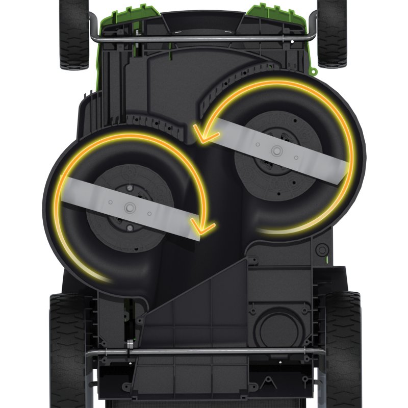 фото Газонокосилка GreenWorks G40LM49DB, 40В, 49 см. 2500207 + в комплекте аккумулятор 4 Ач + 3У