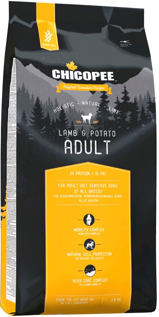фото Корм сухой Chicopee "HNL Adult Lamb & Potato", для взрослых собак, с ягненком и картофелем, 2 кг