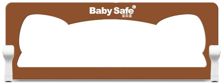 Baby Safe Барьер для кроватки Ушки цвет коричневый 180 х 42 см