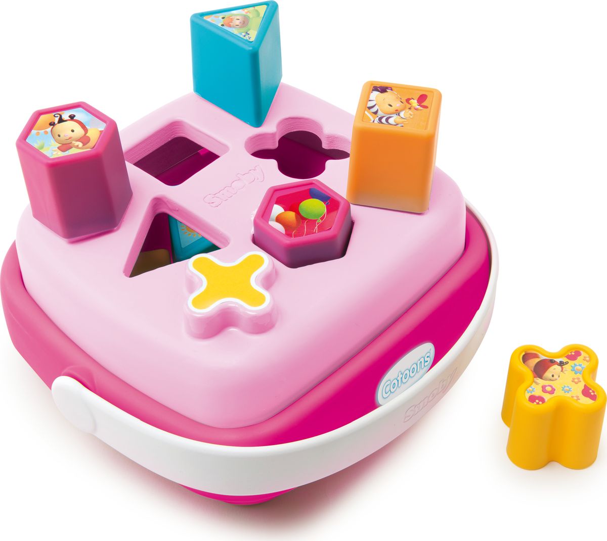 все цены на Smoby Сортер Корзинка Cotoons цвет розовый онлайн