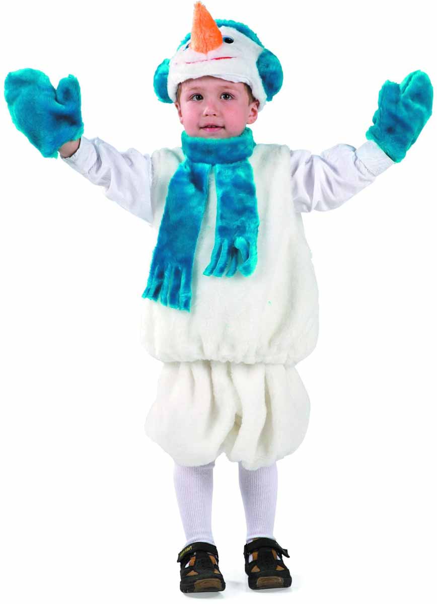 фото Батик Карнавальный костюм для мальчика Снеговик размер 28
