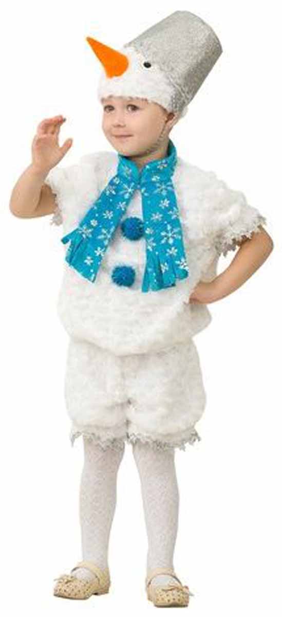 Батик Костюм карнавальный Снеговичок Снеговишка размер 28
