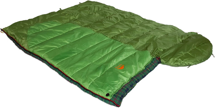 фото Спальный мешок-одеяло Alexika "Siberia Plus", цвет: зеленый, левосторонняя молния. 9252.01012