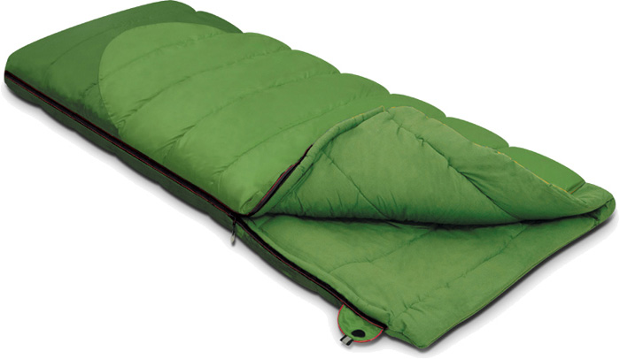 фото Спальный мешок-одеяло Alexika "Siberia", цвет: зеленый, левосторонняя молния. 9251.01012