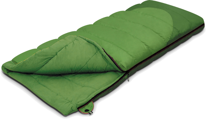 фото Спальный мешок-одеяло Alexika "Siberia", цвет: зеленый, правосторонняя молния. 9251.01011