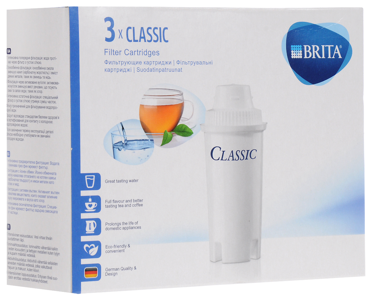 фото Сменные фильтрующие картриджи Brita "Classic", 3 шт