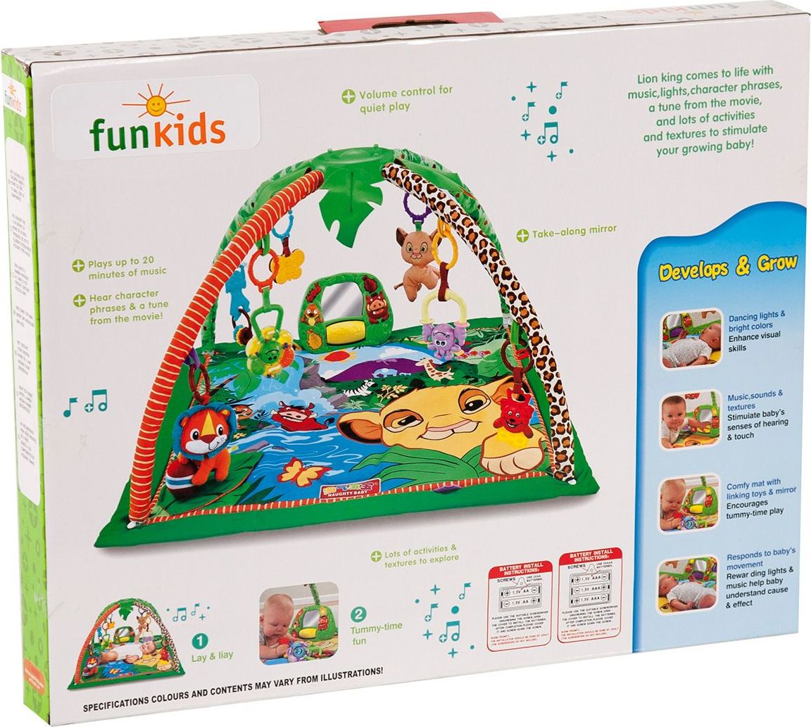 Funkids. Коврик с животными и звуками. Развивающий коврик FUNKIDS animal Play Gym.