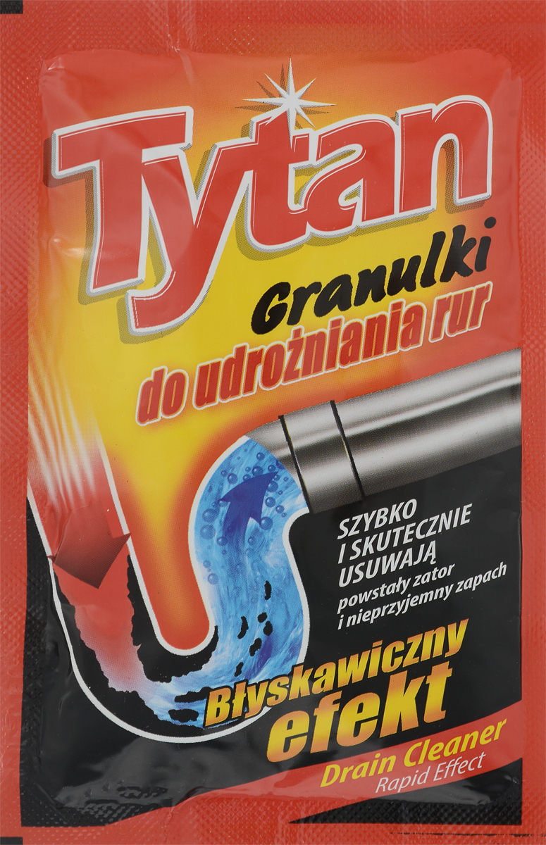 фото Средство для удаления засоров " Tytan", гранулированное, 50 г