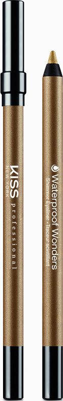 Kiss New York Professional Водостойкий контурный карандаш для глаз Waterproof Wanders, Gold Shimmer, 1,2 г