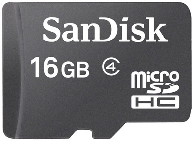 фото Sandisk microSDHC 16GB (SDSDQM-016G-B35) карта памяти