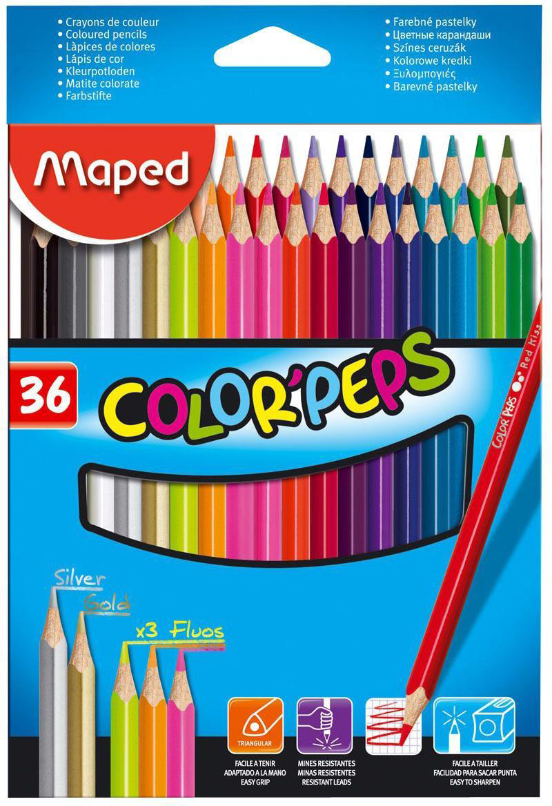 фото Карандаши цветные Maped "Color' Peps", 36 цветов